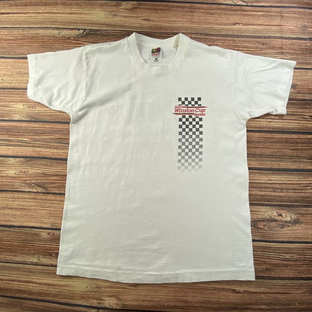 VTG 1998 Nascar Winston Cup Series White T-Shirt Large Made In USA Racing